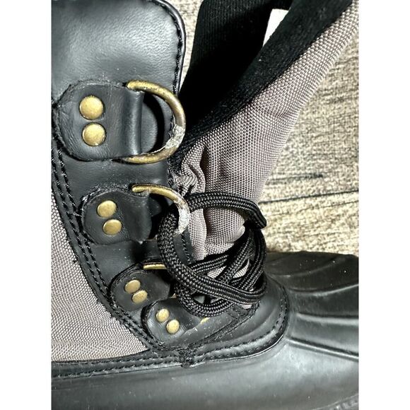 Polo Ralph Lauren Crestwick Duck Boot Black Mens 12 D Rain Snow Hunting - Picture 8 of 12